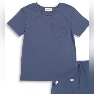 MILES THE LABEL BASICS SWEAT SHORT & Shirt - VINTAGE BLUE
